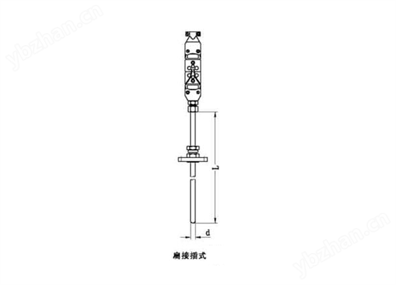 WRNK-571活動(dòng)卡套法蘭扁接插鎧裝熱電偶