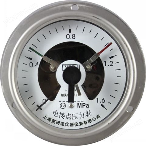全不銹鋼電接點(diǎn)軸向帶邊壓力表YXC-100HZT
