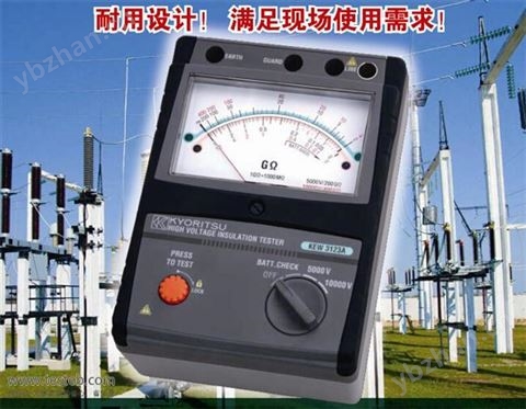 共立3123A高壓電阻計KEW3123A絕緣電阻測試儀高低量程